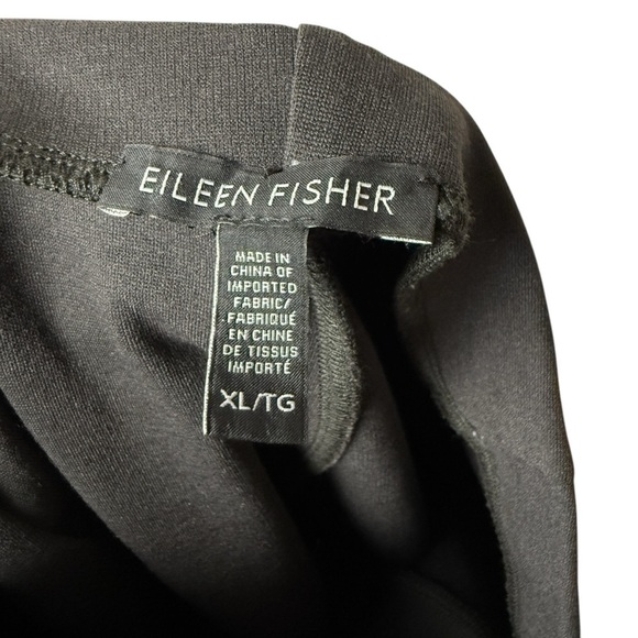 Eileen Fisher Pants Ponte SZ XL RN78121/CA#34460 Stretch Charcoal Gray Comfort - Picture 2 of 8